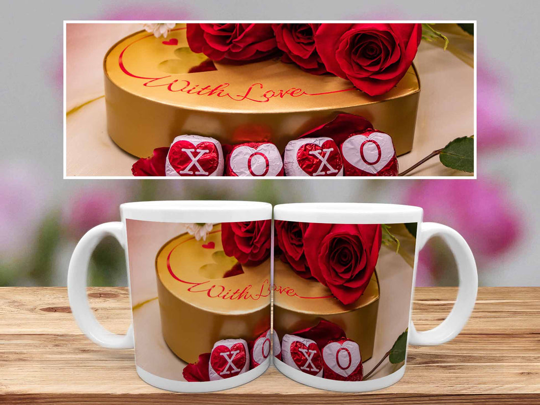 Love Mug Hugs Kisses Roses Chocolates