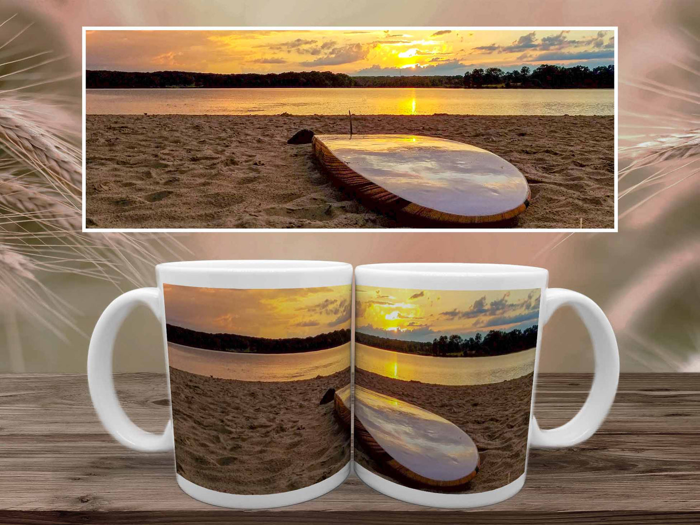 Sunlight Paddle Board Sunset